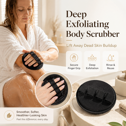 Deep Exfoliating Body Scrubber – Finger-Grip Dead Skin Remover