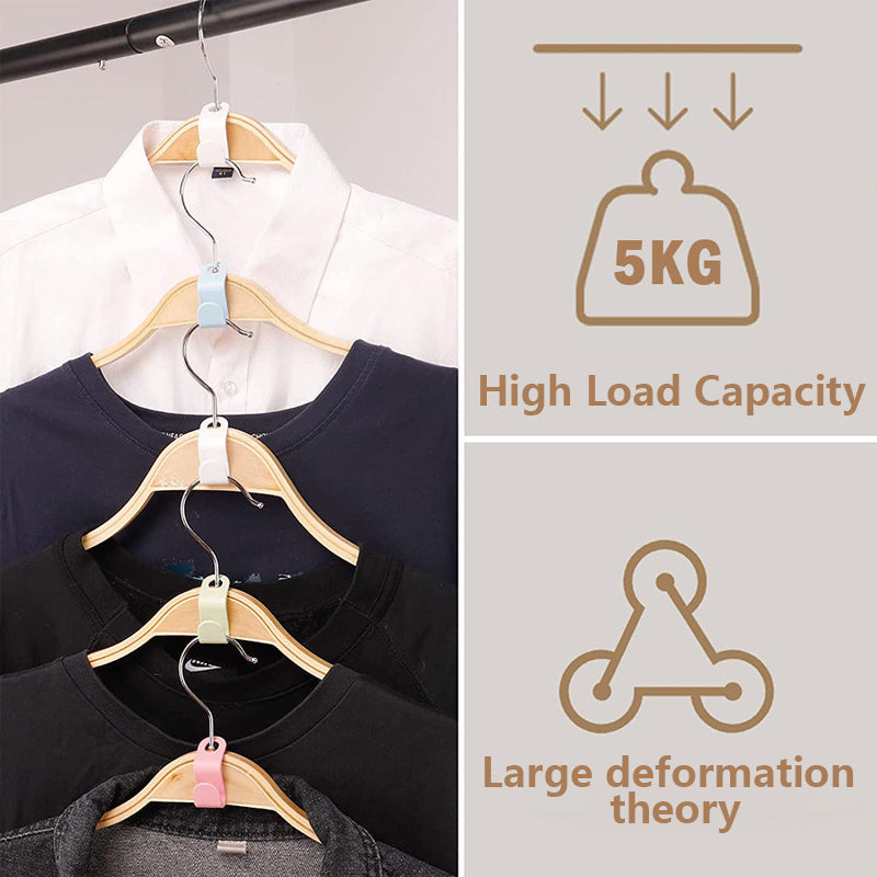 🧩 Stack It. Hang It. Save It. The Ultimate Space-Saving Hanger Hook – For Effortless Closet Organization