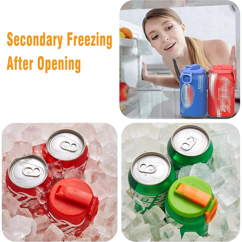 Buy 1 Get 1 Free – Reusable Soda Can Lids with Straws