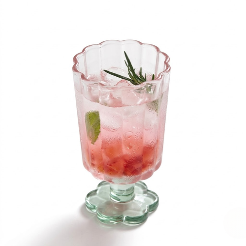 Chinese-style tall glass cup