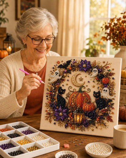 Spooky-Cute Halloween Pearl Art Kit
