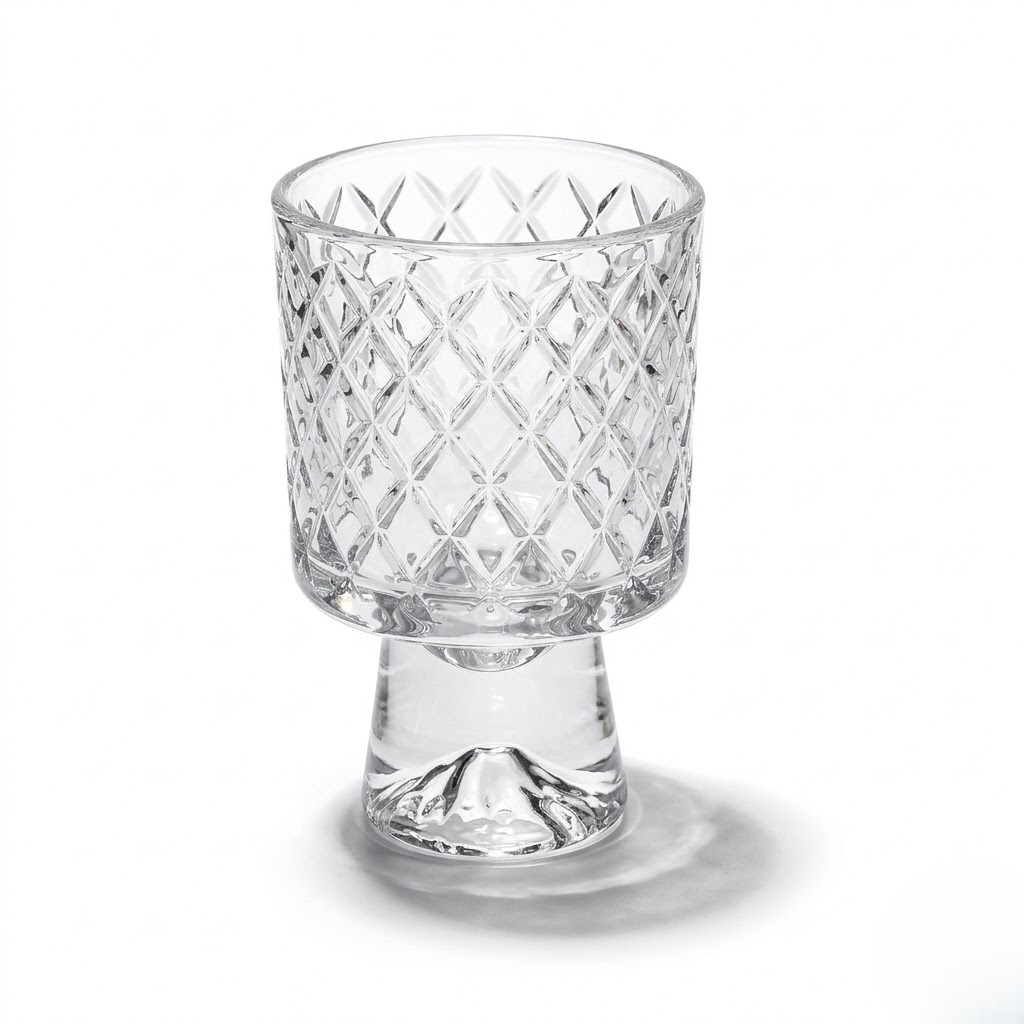 Glass water cup