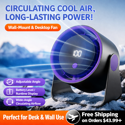 Binkmaied™ Wall-Mount & Desktop Turbo Fan
