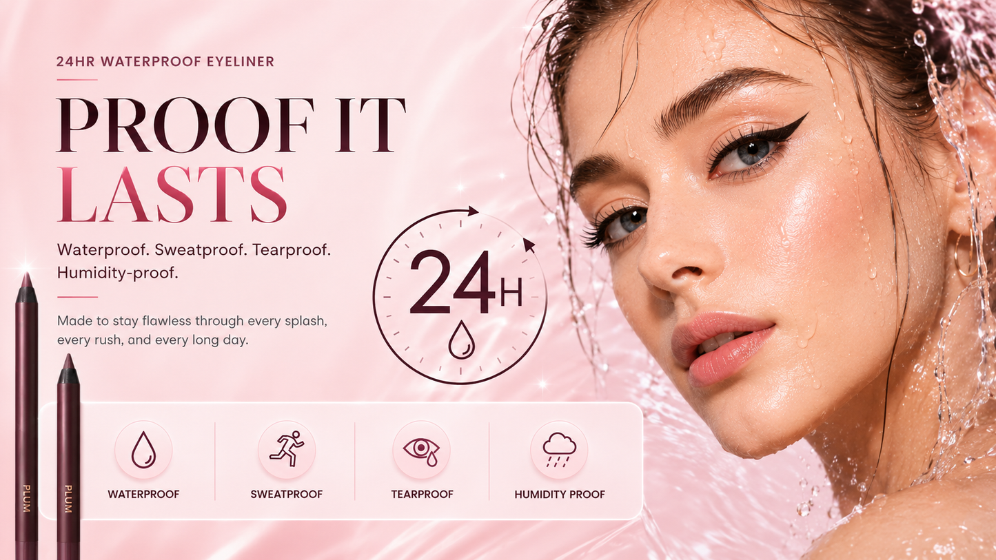 LAST DAY -💜BUY 1 GET 1 FREE💜24HR Waterproof Eyeliner — Day to Night Wear