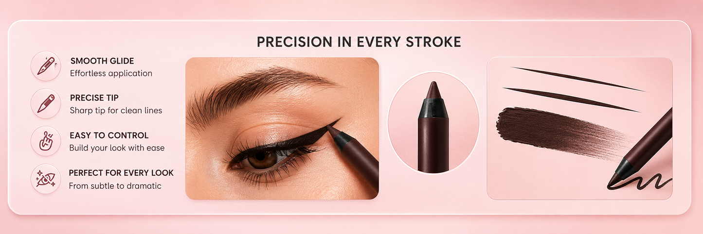 LAST DAY -💜BUY 1 GET 1 FREE💜24HR Waterproof Eyeliner — Day to Night Wear