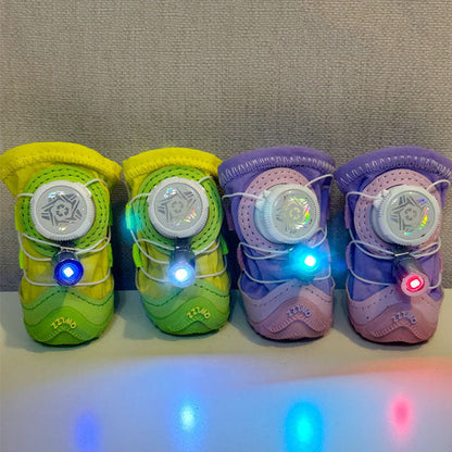 Make Your Dog Stand Out in the Dark — Bright LED Clip-On Shoe Lights