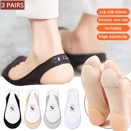 Invisible Forefoot Liner Socks for High Heels