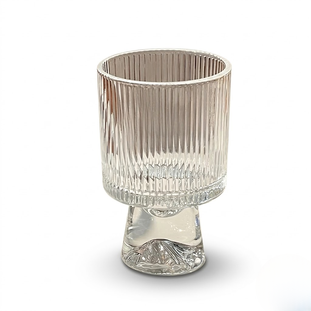 Glass water cup