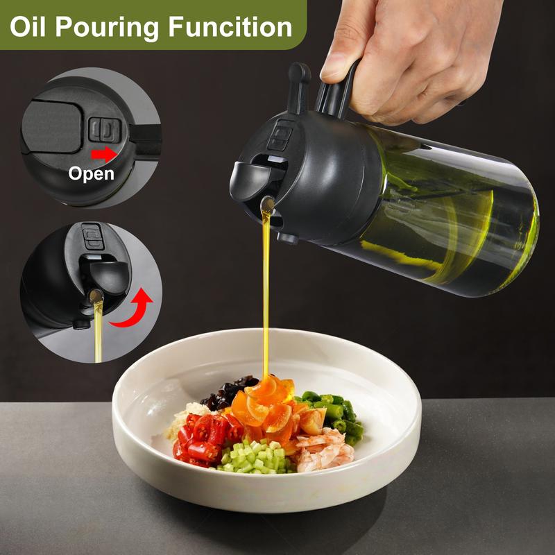 🎁💕2 in 1 Glass Oil Sprayer & Dispenser🔥