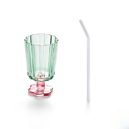 Chinese-style tall glass cup
