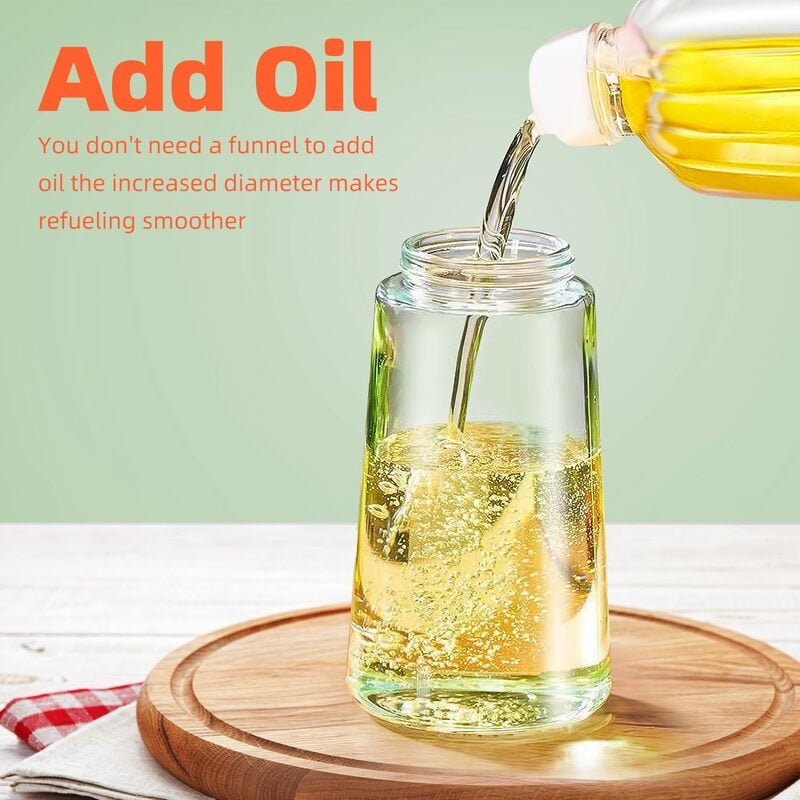 🎁💕2 in 1 Glass Oil Sprayer & Dispenser🔥