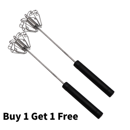 🔥 Semi-Automatic Stainless Steel Egg Beater
