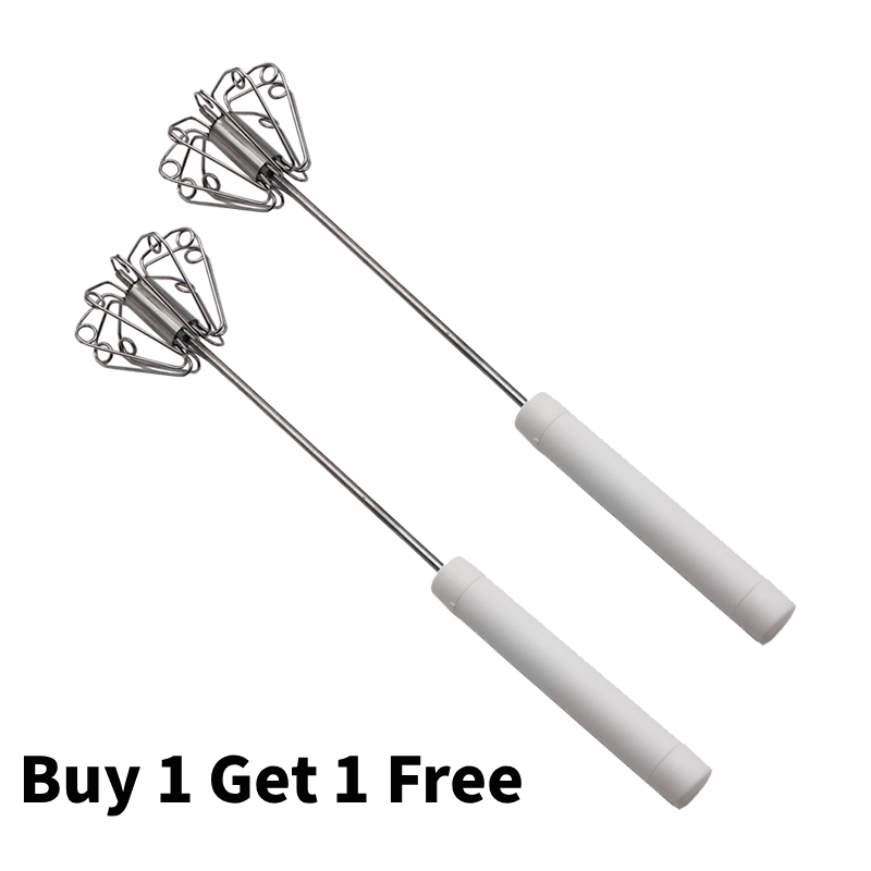 🔥 Semi-Automatic Stainless Steel Egg Beater
