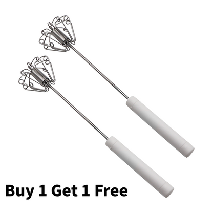 🔥 Semi-Automatic Stainless Steel Egg Beater