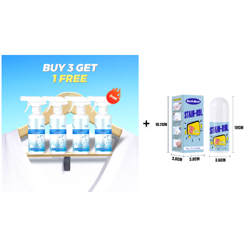 🔥50% OFF🎉All-in-One Powerful Stain Remover Clothes Dry-Clean Spray