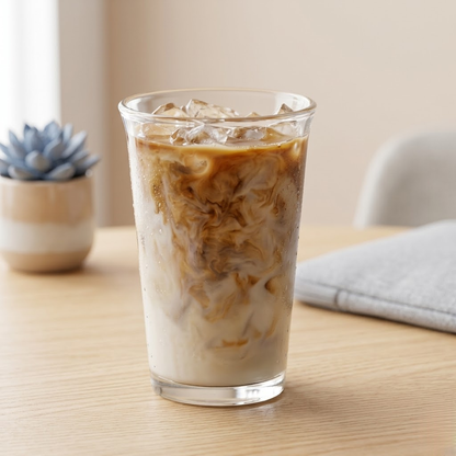 Glass water cup
