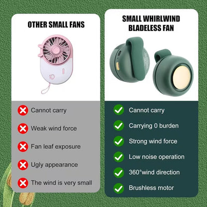 Mini Bladeless Fan – Stay Cool Anywhere