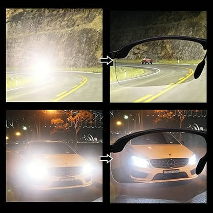 Photochromic Polarized Driving Sunglasses – Helps Reduce Glare Day & Night + FREE Glasses Pouch & Cleaning Cloth 🎁