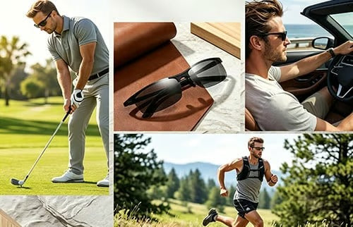 Photochromic Polarized Driving Sunglasses – Helps Reduce Glare Day & Night + FREE Glasses Pouch & Cleaning Cloth 🎁