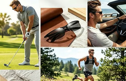 Photochromic Polarized Driving Sunglasses – Helps Reduce Glare Day & Night + FREE Glasses Pouch & Cleaning Cloth 🎁