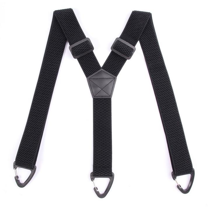 Heavy Duty Work Suspenders for Men - 1.5" Wide Elastic Straps with Strong Hook Clips
