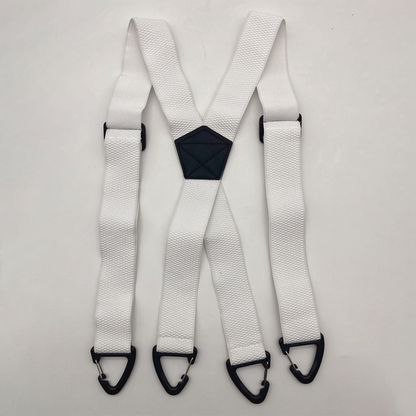 Heavy Duty Work Suspenders for Men - 1.5" Wide Elastic Straps with Strong Hook Clips