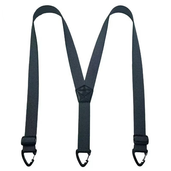 Heavy Duty Work Suspenders for Men - 1.5" Wide Elastic Straps with Strong Hook Clips
